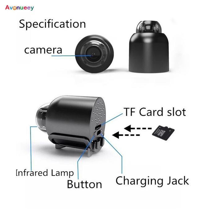 Promo Kamera Keamanan Wifi Kamera Mini Hd 1080P Cctv Kamera Kecil Kamera Mini Kamera Keamanan