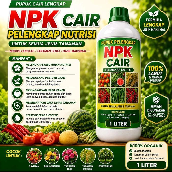 PUPUK NPK 16 16 16 CAIR 1 LT PUPUK SEGALA JENIS TANAMAN