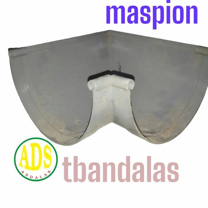 Elbow L talang bulat 8" inch pvc maspion
