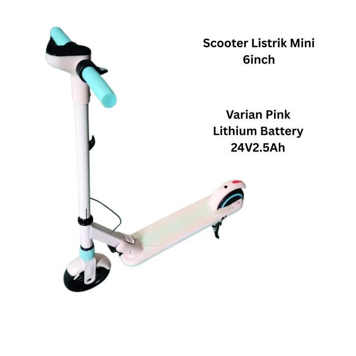 scooter Listrik Anak / Scooter Listrik Mini / Scooter Listrik Lipat - PINK