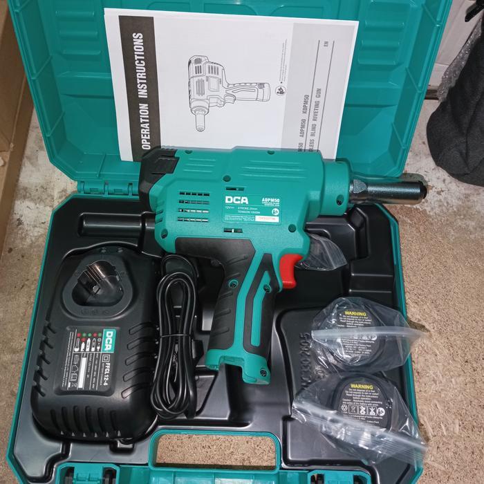 Mesin Rivet Baterai DCA ADPM 50 EK Cordless Blind Riveting Gun