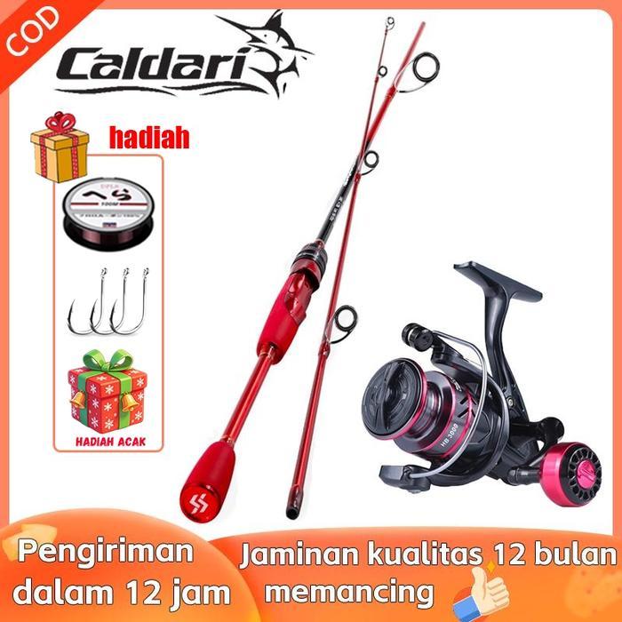 Dawai Pancing - Set Pancing Lengkap Caldari-Serat Karbon Ultralight, Spinning Rod & Reel Accessories