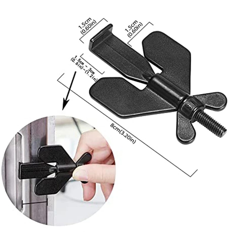 Door Lock Security for Travel Heavy Duty Portable Door Lock Stoppers Hotel Door Jammer Home Security