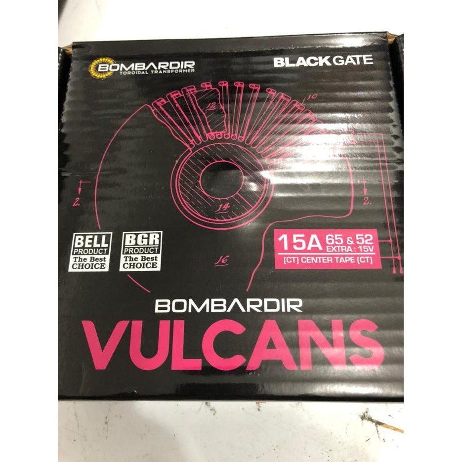 TRAFO DONAT 15A 65V CT VULCANS BOMBARDIR TRAVO TOROID VULCANS BOMBARDI