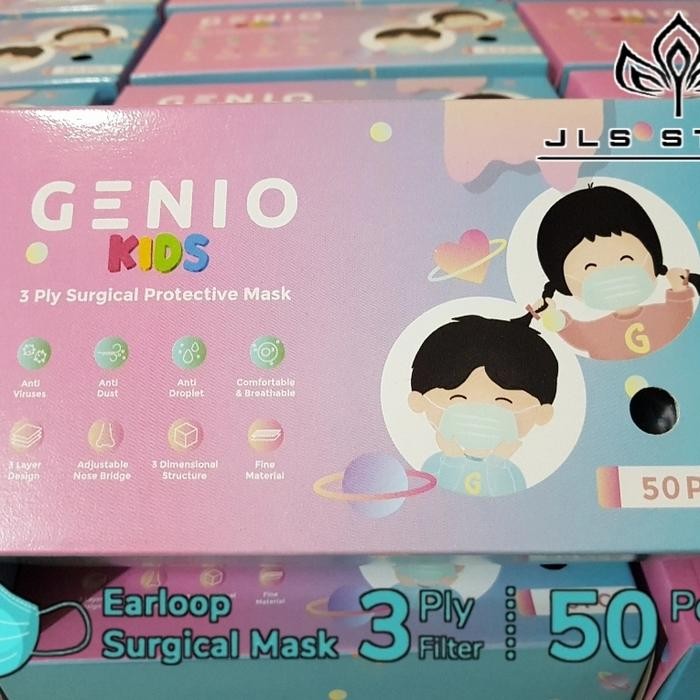 New Masker Anak Genio Masker 3ply anak Masker medis anak