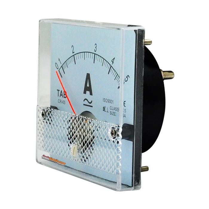 Ampere Meter Analog AC / DC 5 A CR65 Direct TAB