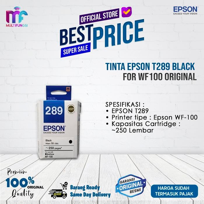 Sale Tinta Epson T289 Wf100 Black For Printer Wf-100