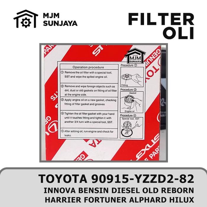 OIL FILTER OLI MOBIL TOYOTA ORIGINAL KIJANG INNOVA BENSIN DIESEL HARRIER FORTUNER HILUX ALPHARD