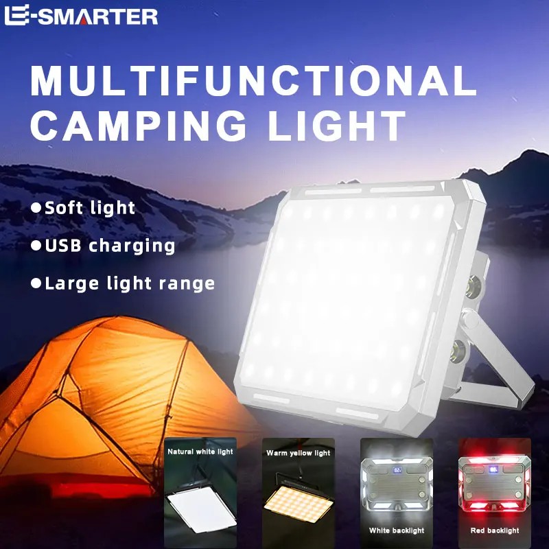 LED Camping Tent Light Rechargeable Searchlight High Power Outdoor Emergency Lighting Waterproof