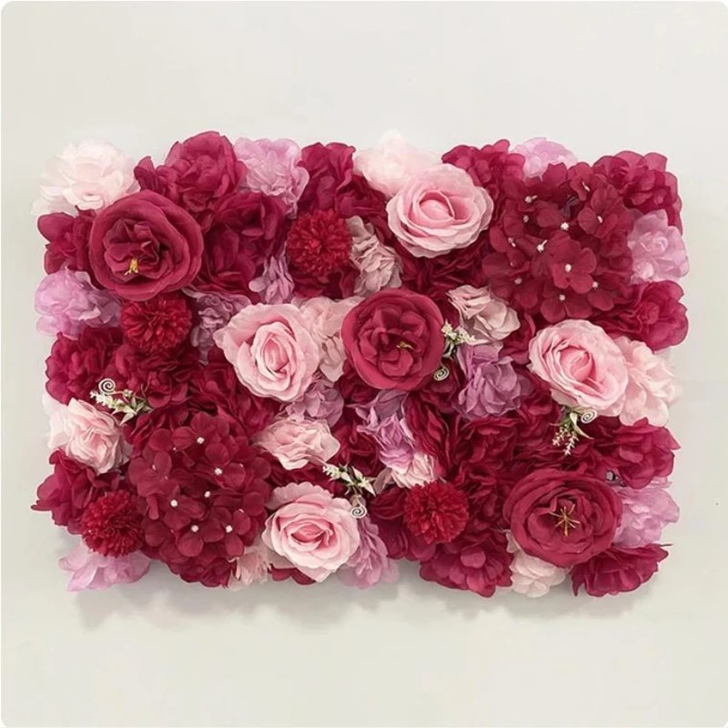 Wedding Decoration Artificial Flower Wall Panel for Home Decor Backdrops Baby Shower 1PC Artificial 