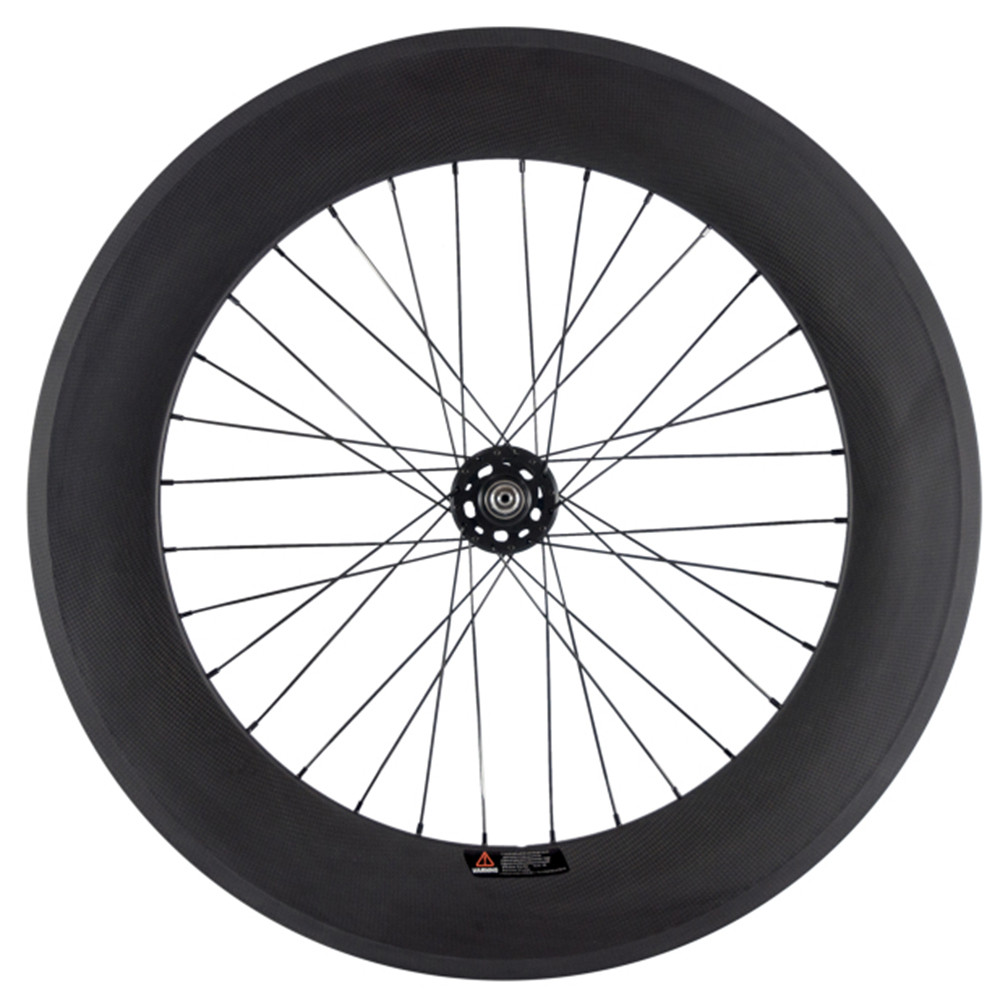 Clincher 88mm 3k Matte Fixed Gear Wheels Have Braking Surface 700C Track Bike 165-166 Hub