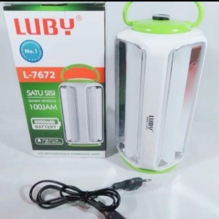 Lampu Emergency Luby L 7672 8000mAH Kuat 100 Jam