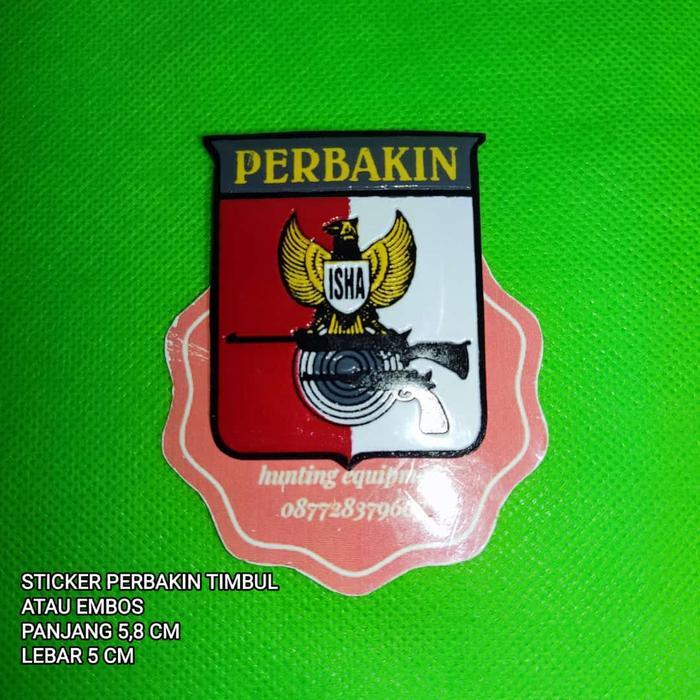 sticker perbakin embos timbul / sticker mobil /dinding