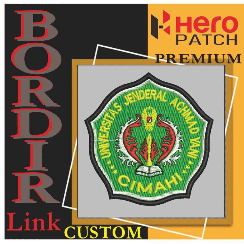 HP-452 PATCH BORDIR LOGO/EMBLEM LOGO UNJANI UNIVERSITAS ACHMAD YANI CIMAHI