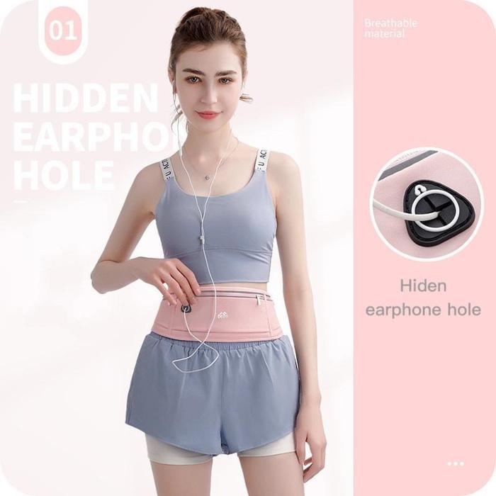 Pelangi Tas Pinggang Lari Waterproof / Go Belt / Running Belt Tas Pinggang Hp Olahraga Lari Jogging