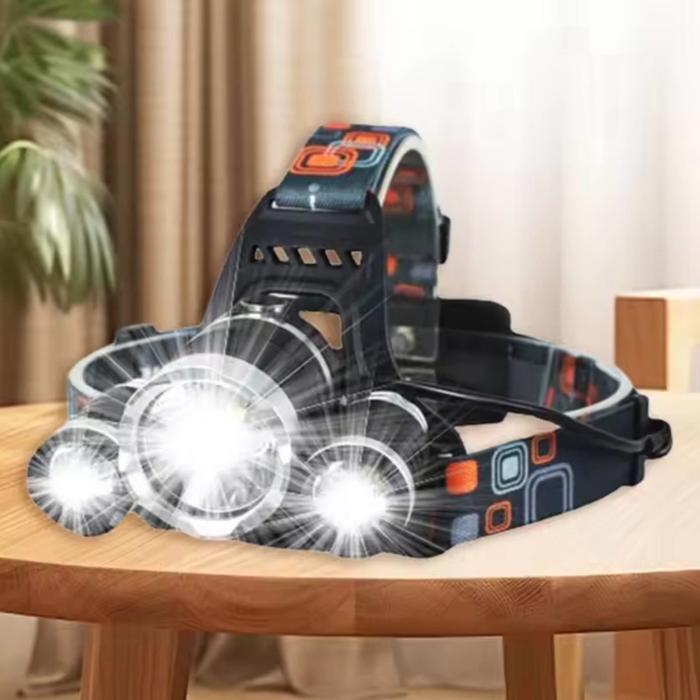 senter kepala t6 2 batu / headlamp dua baterai led t6