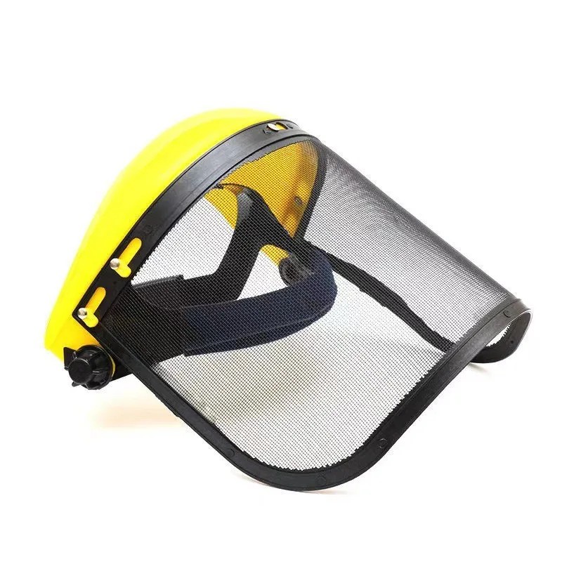 Electric Cutting Gardening Chainsaw Helmet, Splash Prevention Mesh Face Shield Protect Mask, Safety
