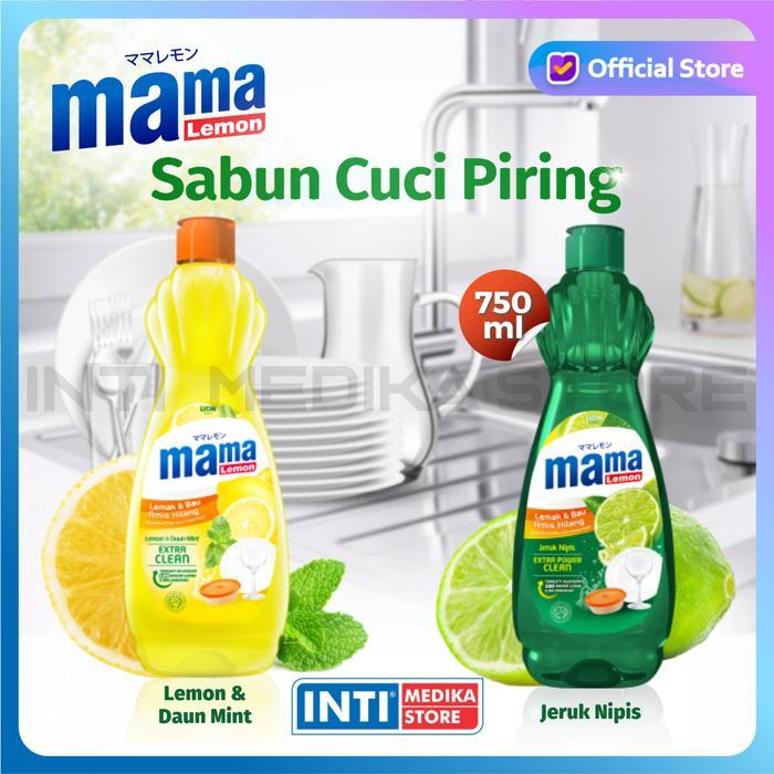 MAMA LEMON - Sabun Cuci Piring Lime BOTOL 750ml Pencuci Piring
