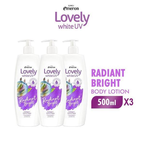 i0cc- Emeron Lovely White Uv Radiant Bright 500Ml X3