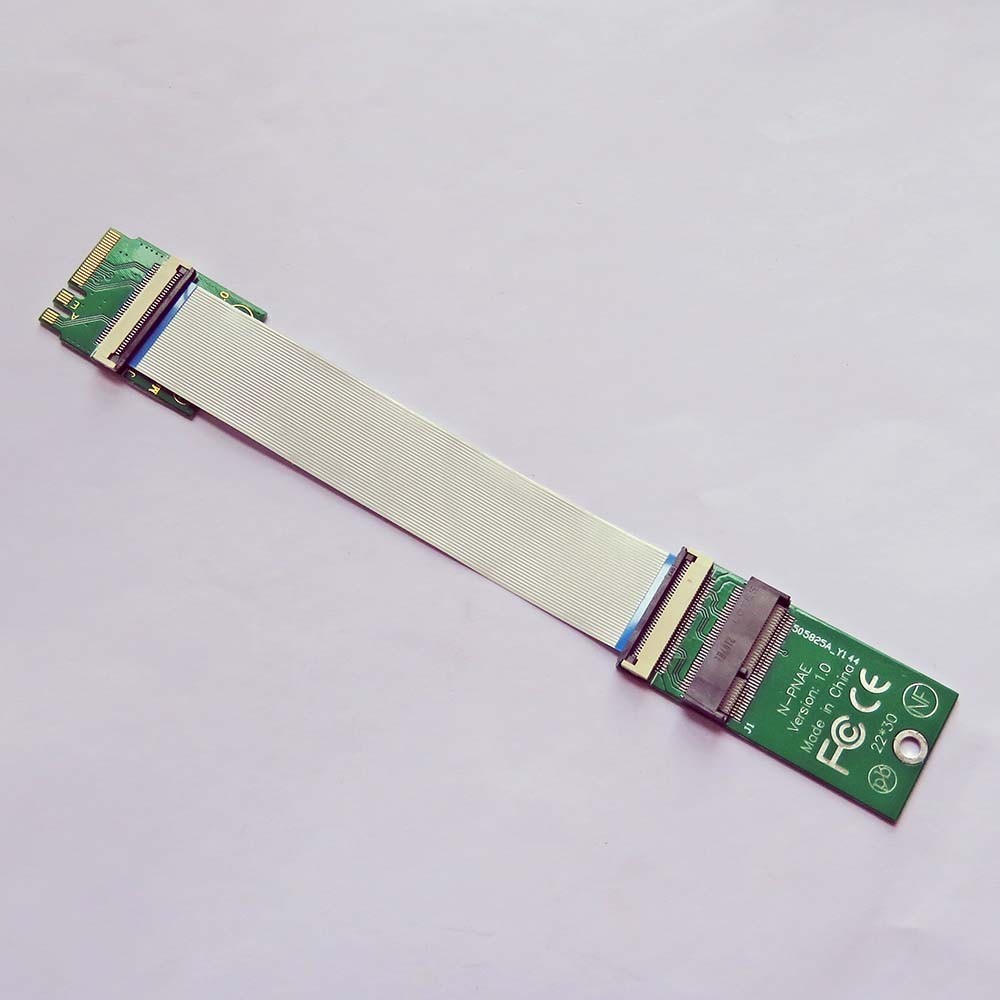 A+E/E KEY M.2 WIFI CARD EXTENSION CABLE CONVERT CARD RISER SUPPORT PCIE PROTOCOL M.2 WIFI CARD