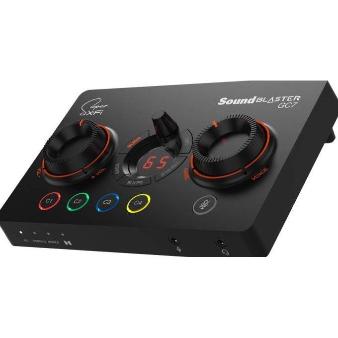 Creative Sound Blaster GC7 - Game Streaming USB DAC and Amp with Programmable Buttons and Super X-Fi