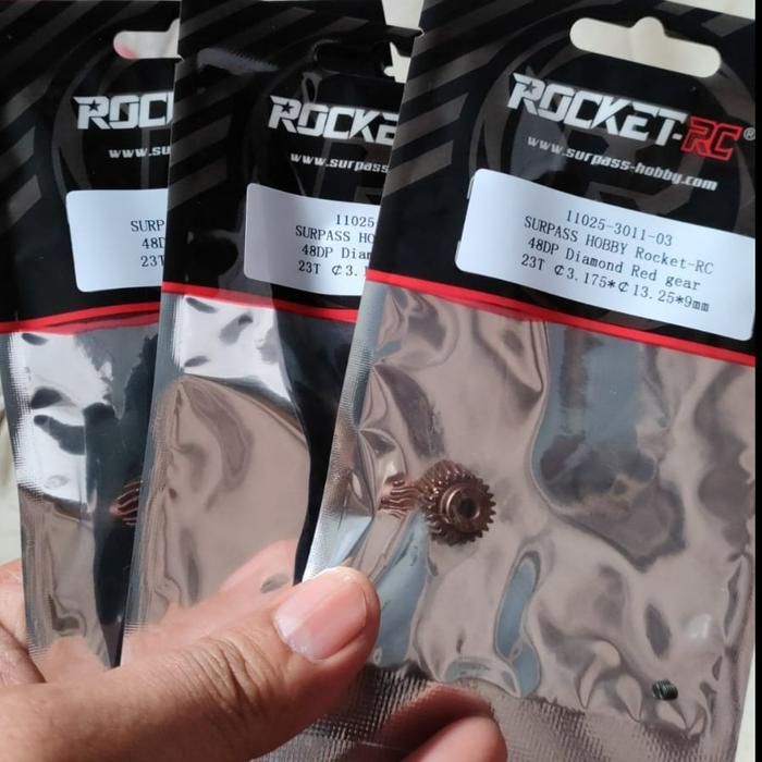 ecdc- Pinion Diamond Red 48Dp 13T-35T Rocket Motor Gear