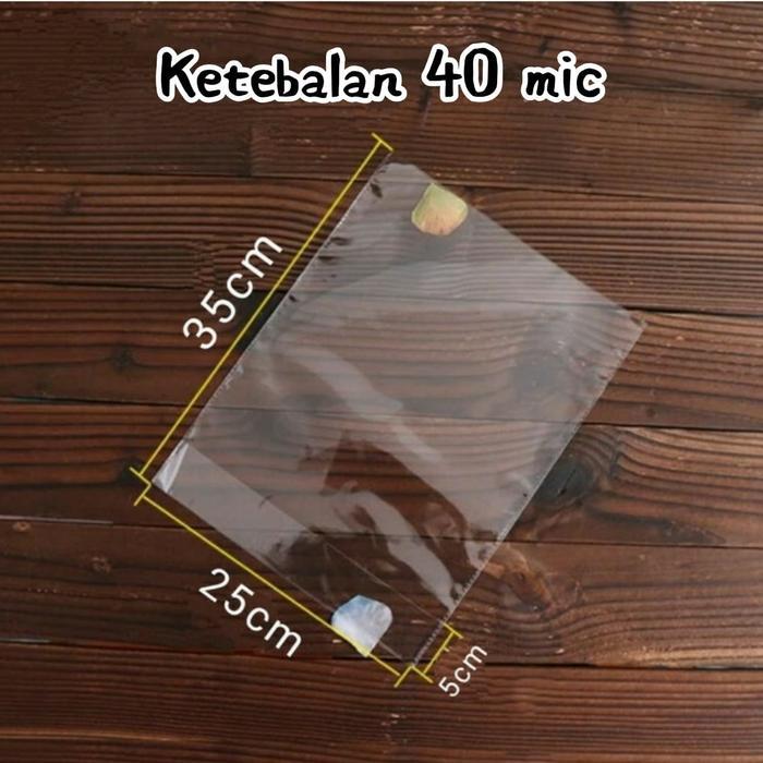 beb6- Plastik Opp Roti Tawar,Cookies,Souvenir Uk 25X35+5 (40 Micron)