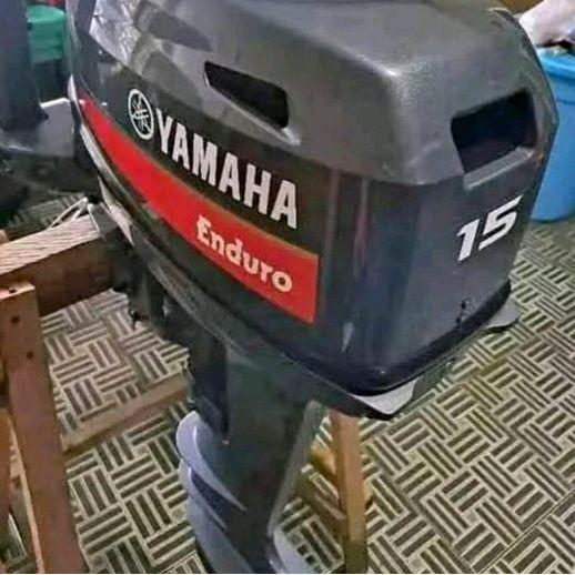 mesin motor tempel yamaha outboard 15 Pk hp 2 tak
