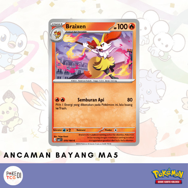 Braixen MA5 | 019/164 C - Pokemon TCG Indonesia
