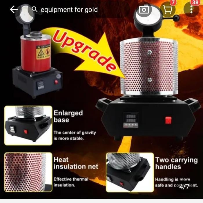 TERLARIS Melting Furnace Pelebur Emas,Timah,Tembaga Suhu Tinggi / Mesin Alat Lebur Listrik