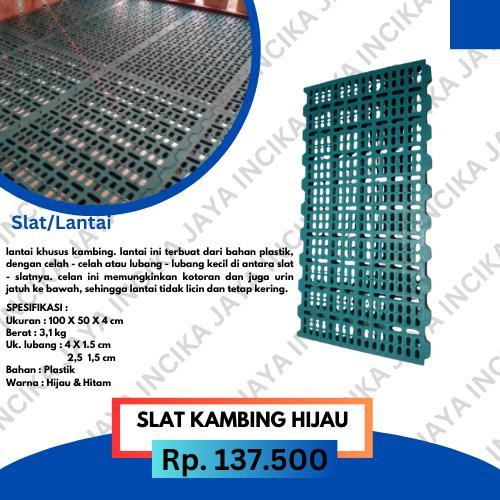 TERBARU PLASTIK SLAT KAMBING HIJAU DAN HITAM - ALAS KANDANG UNTUK KAMBING