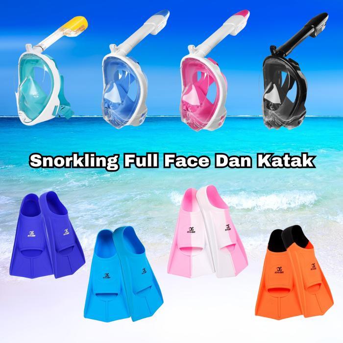 Snorkling Diving Scuba Snorkle SNORKELING Full Face Diving Murah