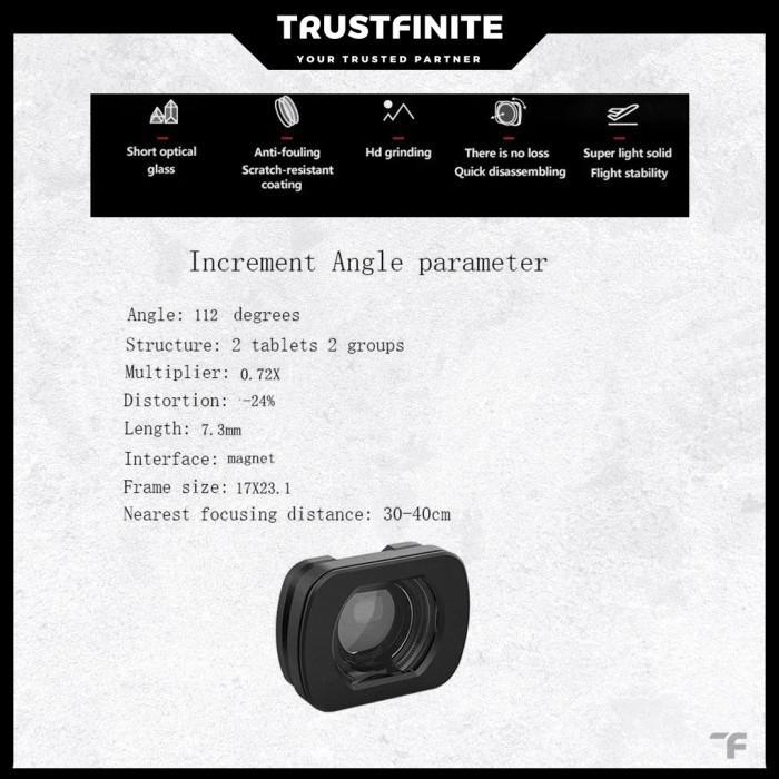 OEM WIDE ANGLE LENS FILTER FOR DJI POCKET 3 / DJI OSMO POCKET 3 / DJI OSMO POCKET 4