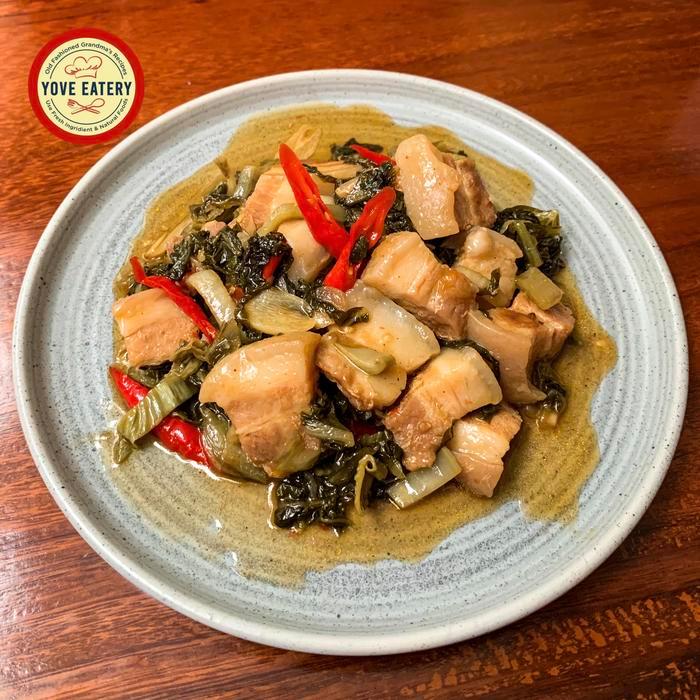 Babi Sayur Asin (Samcan Sayur Asin)