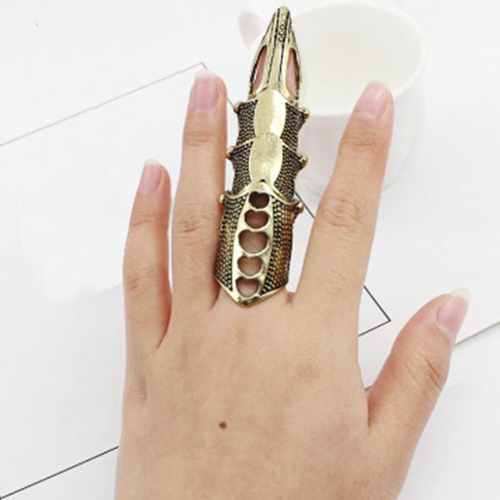 DANGANRONPA FINGER BONE RING COSPLAY CELESTIA LUDENBERG FINGER RINGS COSTUME ACCESSORIES PUNK GOTHIC