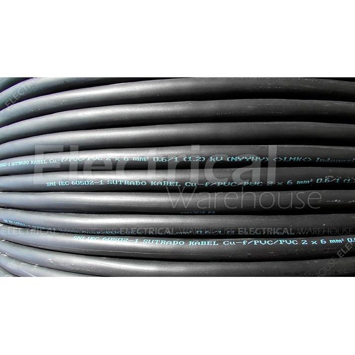 NEW Kabel Listrik Serabut NYYHY 2x6mm2 SUTRADO (HY 2x6mm 2x6 mm 2 x 6 mm2)