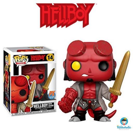 FUNKO POP COMICS HELLBOY - HELLBOY WITH SWORD (PREVIEWS STICKERED)