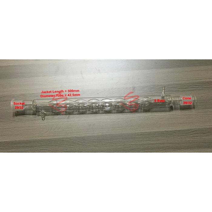 PROMO KONDENSOR BOLA 40CM. NS 29/32 BULB CONDENSOR REFLUX