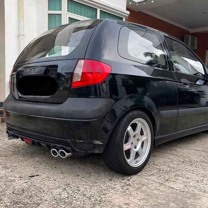 IMPORT FOR HYUNDAI GETZ/ACCENT 2002-2012 REAR DIFFUSER BUMPER LIPS SPLITTER SPOILER EXHAUST TAILPIPE