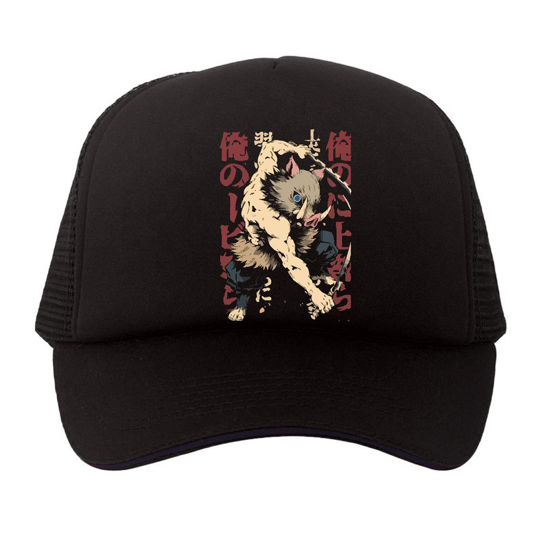 Topi Trucker Demon Slayer Inosuke Hashibira Kimetsu No Yaiba