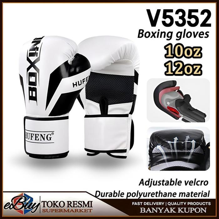 Promo Gloves Boxing Muay Thai Fighting Training Kick Boxing 10Oz 12Oz Original