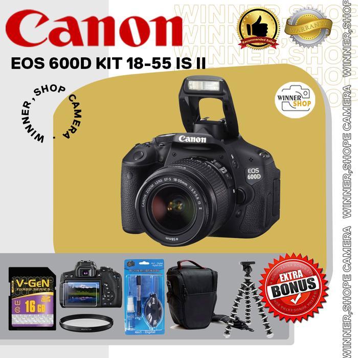 Kamera Canon Eos 600D Kit 18-55 Is Ii Terbaru 