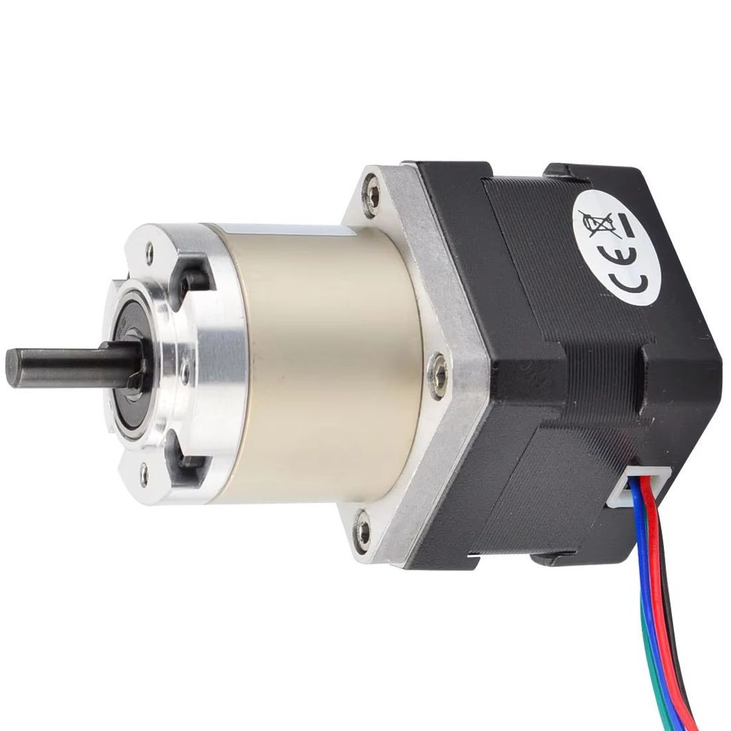 STEPPERONLINE NEMA 17 STEPPER MOTOR 4-LEAD 0.4A 0.52N.M PLANETARY GEARBOX MOTOR NEMA 17 RATIO 27:1