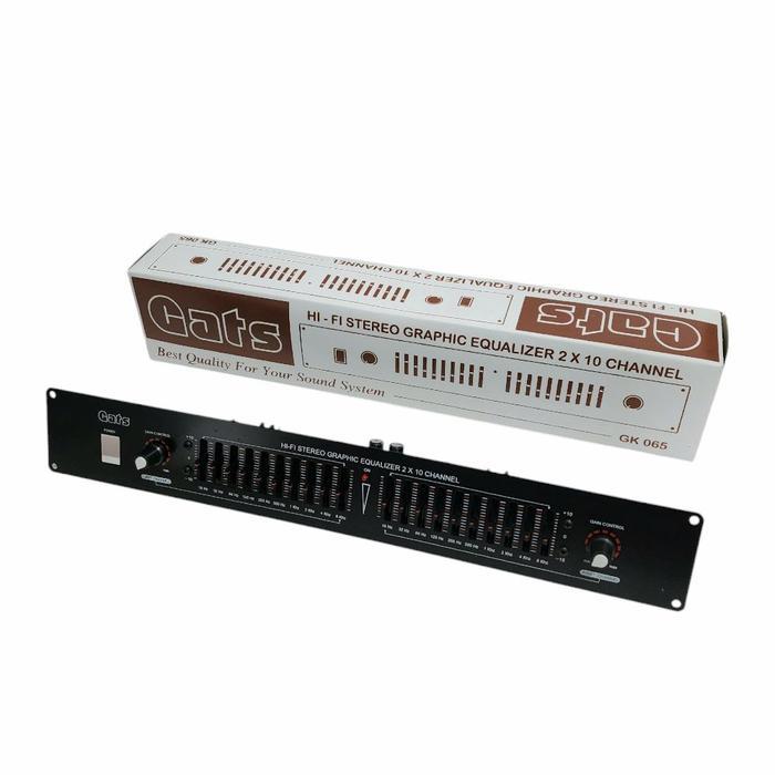 Kit Equalizer 2X10 20 Channel Stereo Geser