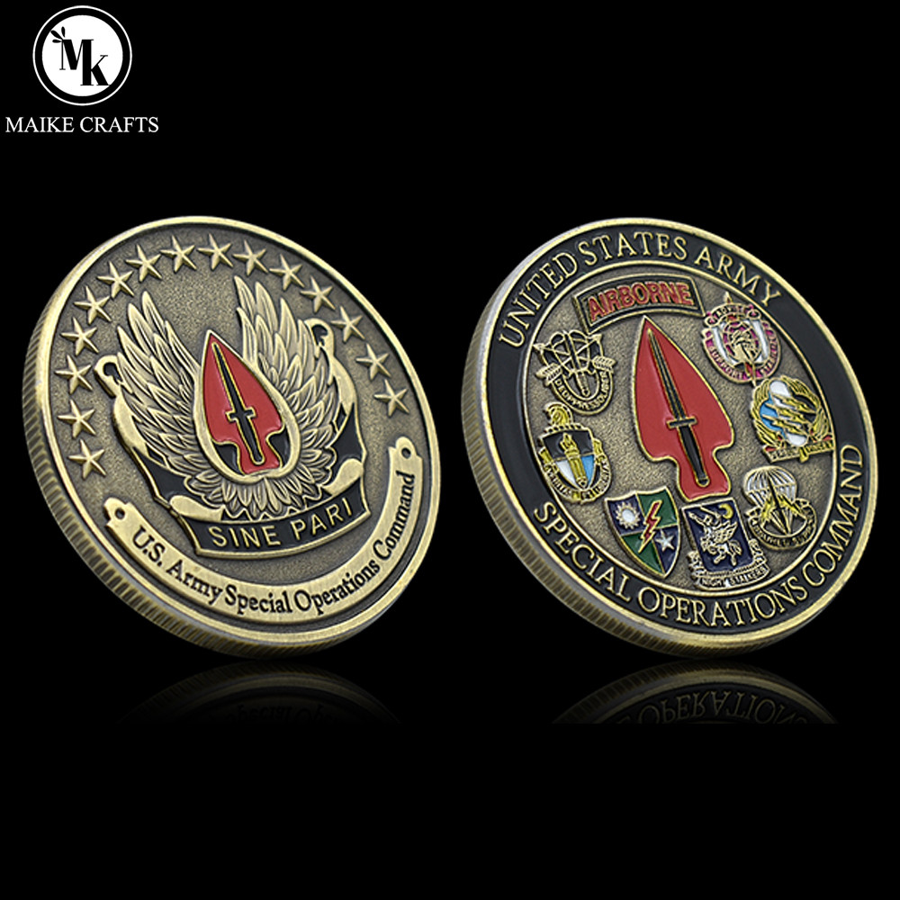 United States Army Special Operations Command Commemorative Coin United Stated Army Challenge Coin