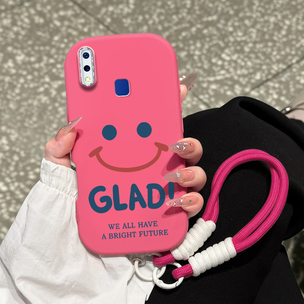 Casing HP Softcase Tali Gantungan Lanyard VIVO Y91 Y91i Y95 Y93 Korean Style Cute Lucu PDD-5023