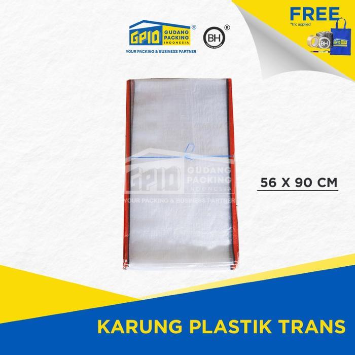 Promo Karung Plastik Transparan Ukuran Beras 50Kg 56X90 (Isi 100 Lbr) Termurah