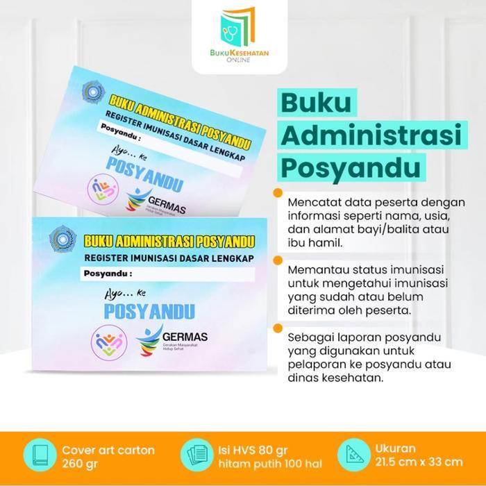 BUKU ADMINISTRASI POSYANDU REGISTER IMUNISASI DASAR LENGKAP