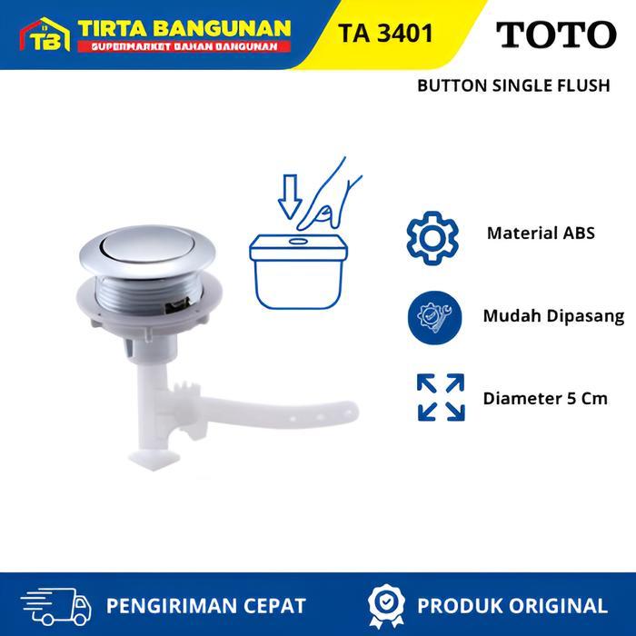 Toto B5069 Single Flush Button Tombol Flush Kloset Wc