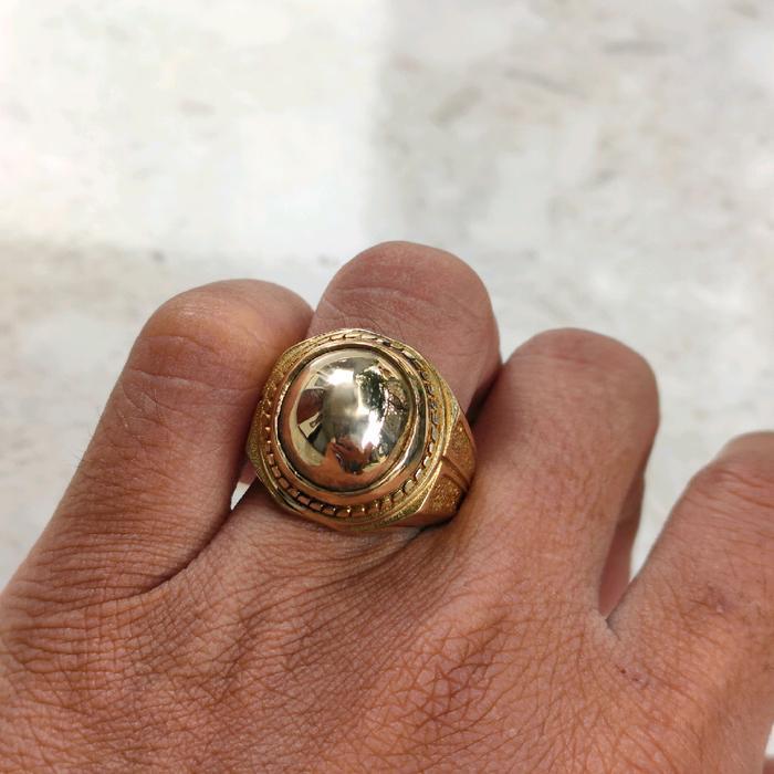 CINCIN PRIA BADAR EMAS KURSANI KUNO RING PERUNGGU SUPER